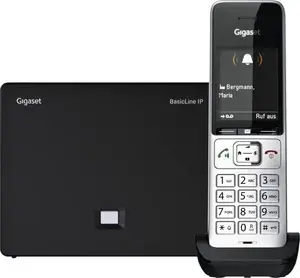 Ручной DECT-аппарат Gigaset COMFORT 500HX — универсальная DECT-трубка с HD-Voice, серебристо-черный