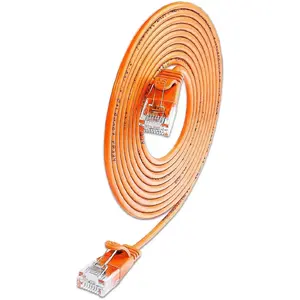 Slim Wirewine SLIM-L-UU-K6A 0.5 m Cat6a U/UTP patchcord RJ-45 to RJ-45 Orange