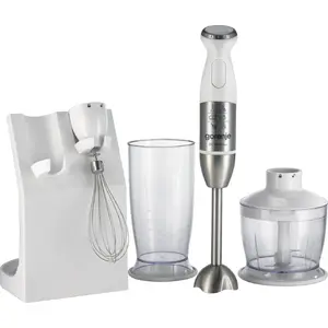 Hand mixer Gorenje HBC806QW — 0.5 L bowl, 800 W, stainless steel/white