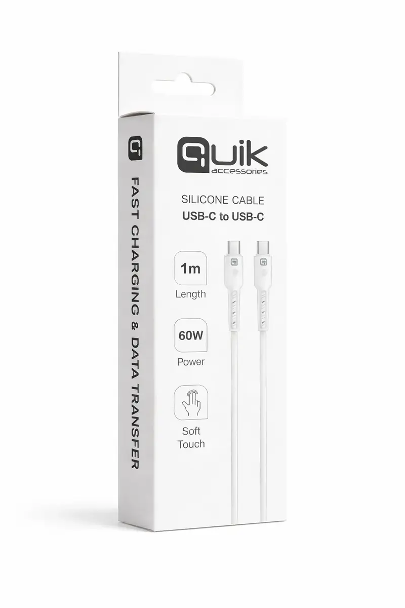Quik QK-1012 USB-C—USB-C кабель 60 Вт 1 м Photo 4