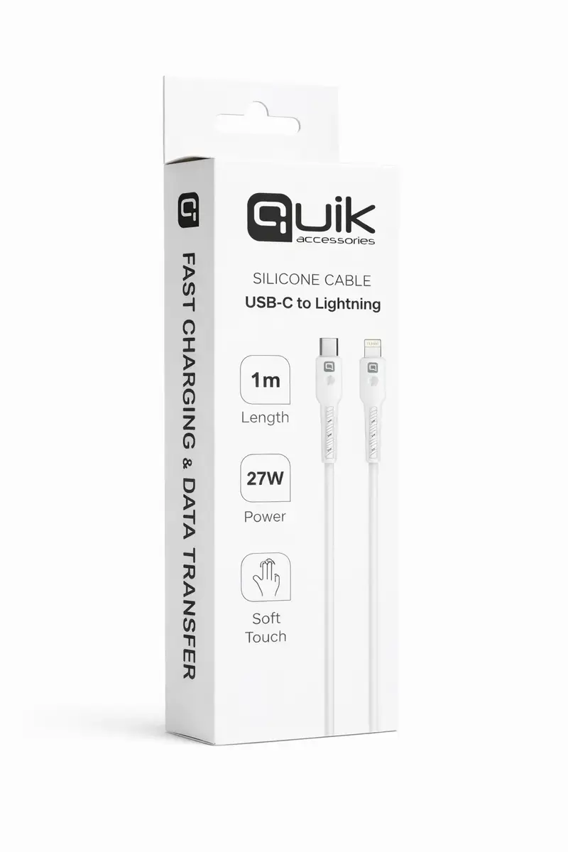 Quik QK-1022 USB-C — Lightning 27W 1 м кабель Photo 4