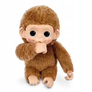 Plush Interactive Mini Monkey Cobi Pepi Peach — Little Live Pets, small toy pet figure