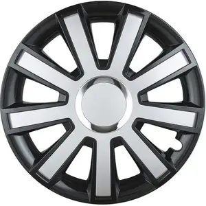 Wheel hubcap Leoplast FLASH black-silver 15" set