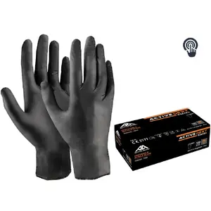 Disposable nitrile gloves Active Gear size 7/S model D3620, powder-free, ambidextrous
