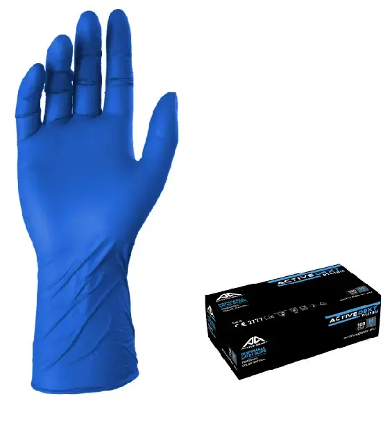 Одноразовые латексные перчатки Active Gear D1648, разм. 8 (M) Photo 2
