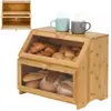 Springos KI0162 двухуровневый бамбуковый хлебный шкаф Photo 5