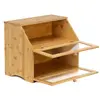 Springos KI0162 двухуровневый бамбуковый хлебный шкаф Photo 10