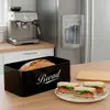 Металлическая хлебница Springos KI0164 с бамбуковой крышкой Photo 8