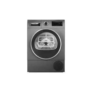 Condensing heat-pump dryer Bosch WQG243DRPL, 9 kg, stainless drum, LED display, grey