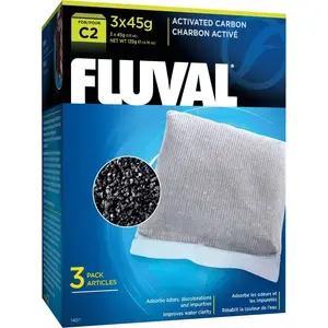 Filter Carbon Cartridge Fluval C2 replacement, 3 x 45 g activated carbon