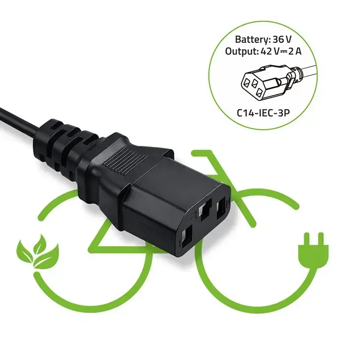 Зарядное устройство QOLTEC 36В–42В 2А C14 IEC Photo 4
