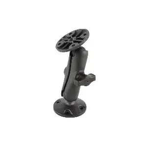 RAM Mounts universal composite double ball mount with two round plates, 2.54 cm ball diameter, black