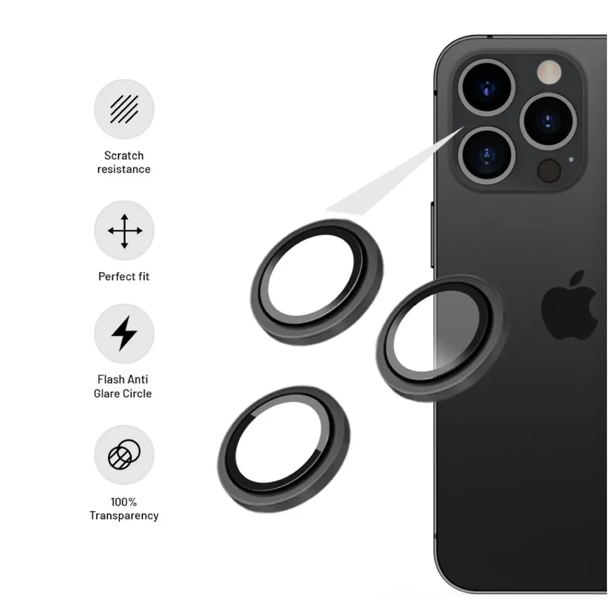 Защитное стекло камеры FIXED для iPhone 14 / 14 Plus Photo 3