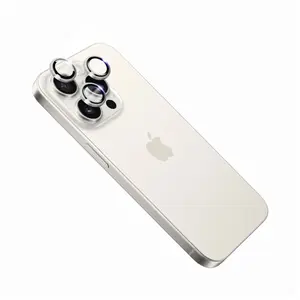Защитное стекло камеры FIXED для Apple iPhone 15 Pro / 15 Pro Max, сапфировое, серебристое