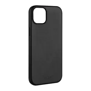 Leather phone case FIXED MagLeather for Apple iPhone 15 Plus, black — magnetic compatible, 1 pc