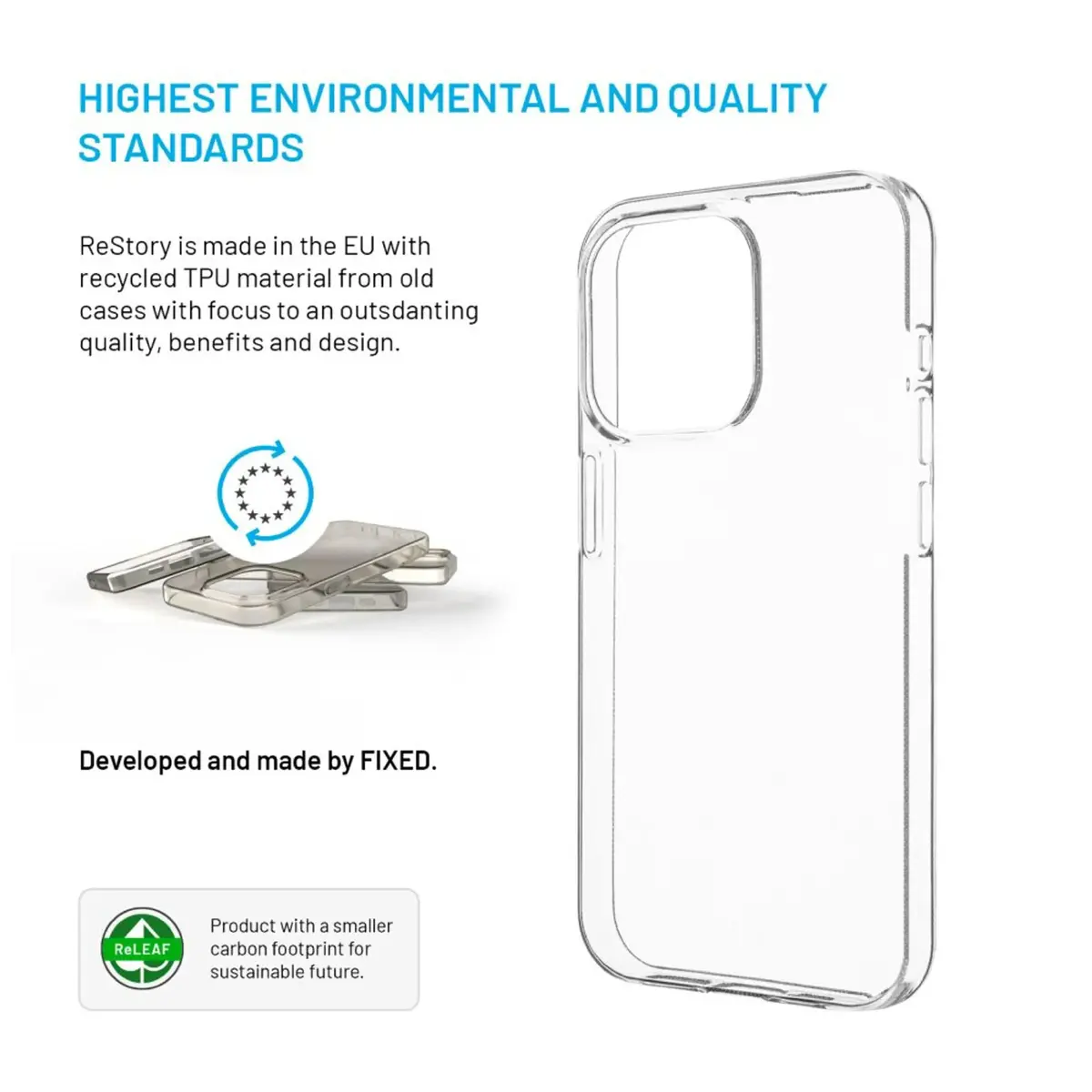 FIXED ReStory AntiUV TPU back cover for iPhone 15 Pro Photo 2