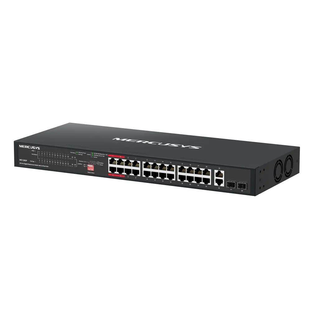 MERCUSYS MS128GP 26‑port Gigabit PoE switch Photo 4