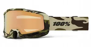 Goggles 100 КНИГ 100percent SNOW - OKAN HiPER Camo Copper ML Mirror