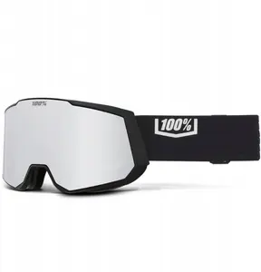Snow goggles 100 КНИГ SNOW - SNOWCRAFT XL Black HiPER Silver Mirror
