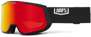 Ski/Snowboard Goggles 100 КНИГ SNOW - SNOWCRAFT XL Black with Red Mirror Lens ML