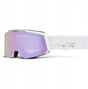 Ski/Snowboard goggles 100 КНИГ SNOWCRAFT S White with HiPER Lavender mirror lens