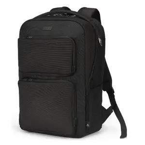Backpack DICOTA SEVEN 12-14 (14") — fits laptops up to 35.6 cm, PET and EVA, 2 front pockets, shoulder strap, black
