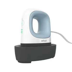 Heat press Cricut EasyPress Mini by Cricut — compact handheld heat press, white and blue housing