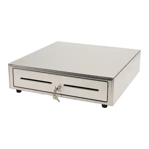 Manuāla naudas atvilktne Olympia LD 410S, nerūsējošā tērauda korpuss, 415×410×104 mm, 6,5 kg