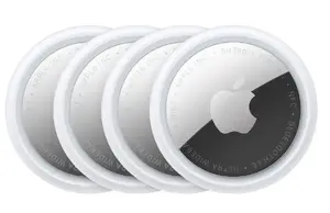 Personal Finder Apple AirTag Silver White — 4-pack, CR2032 battery, 11.8 g, Ø 31.9 mm