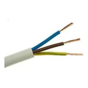 Electrical cable OWY 3x1.00 mm² 300/300V white OMY3X1