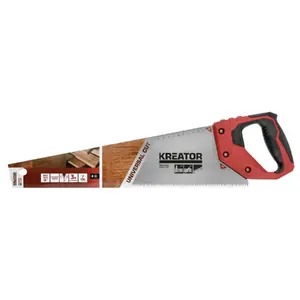 Ножовка KREATOR KRTH80002, полотно 450 мм, 7 зуб/дюйм
