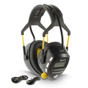 Hearing protection earmuffs POWERPLUS POWX8060 with Bluetooth, FM radio, 55 V, 1500 mAh battery