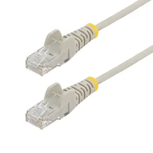 StarTech N6PAT25CMGRS Plāns CAT6 tīkla kabelis, 0.25m, pelēks, UTP, LSZH, RJ-45, 10Gbps, 100W PoE atbalsts