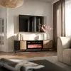 TV skapis cama meble MERCI ar kamīnu 180x40x53,5 cm Photo 3