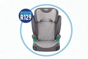 Bērnu auto sēdeklis GRACO Affix R129 Iron — modelis 8CV999IROE