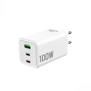 Strāvas adapteris GRATEQ HALTI WALLCHARGER GaN PD/PPS 2x USB-C 1x USB-A 100W