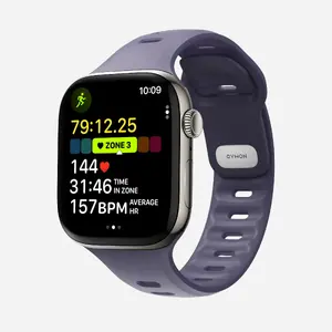 Band Nomad Tempo Band Purple Rubber 20 mm for smartwatches, wrist 155–193 mm