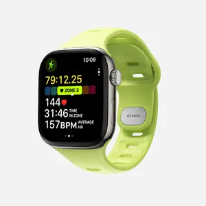 Band Nomad Tempo Band Light Green Rubber, 18 mm width, wrist 135–175 mm