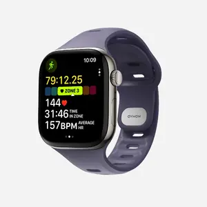 Band Nomad Tempo Band Purple Rubber, compatible with smartwatch, 18 mm width, wrist 135–175 mm