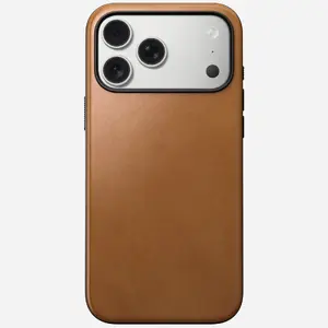 Mobile phone case Nomad Modern Leather Case Cover for iPhone 17 Pro Max, 17.5 cm (6.9"), Tan, leather + PC/TPU
