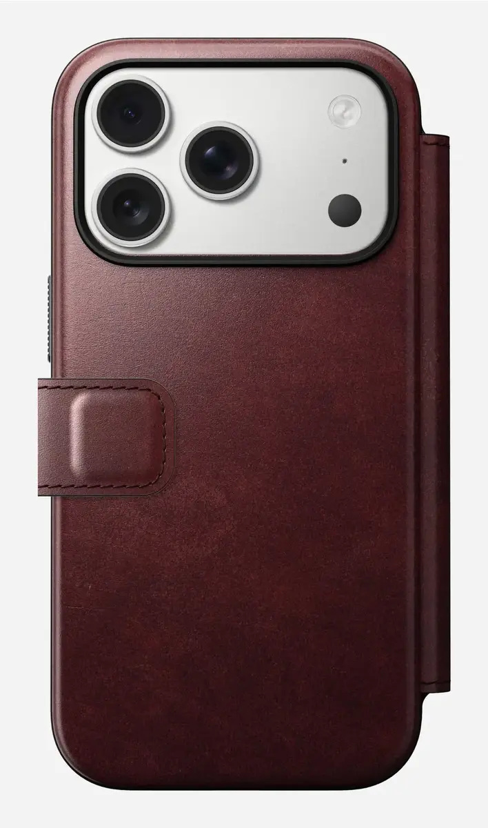 Nomad Modern Leather Folio vāciņš iPhone 17 Pro Photo 4