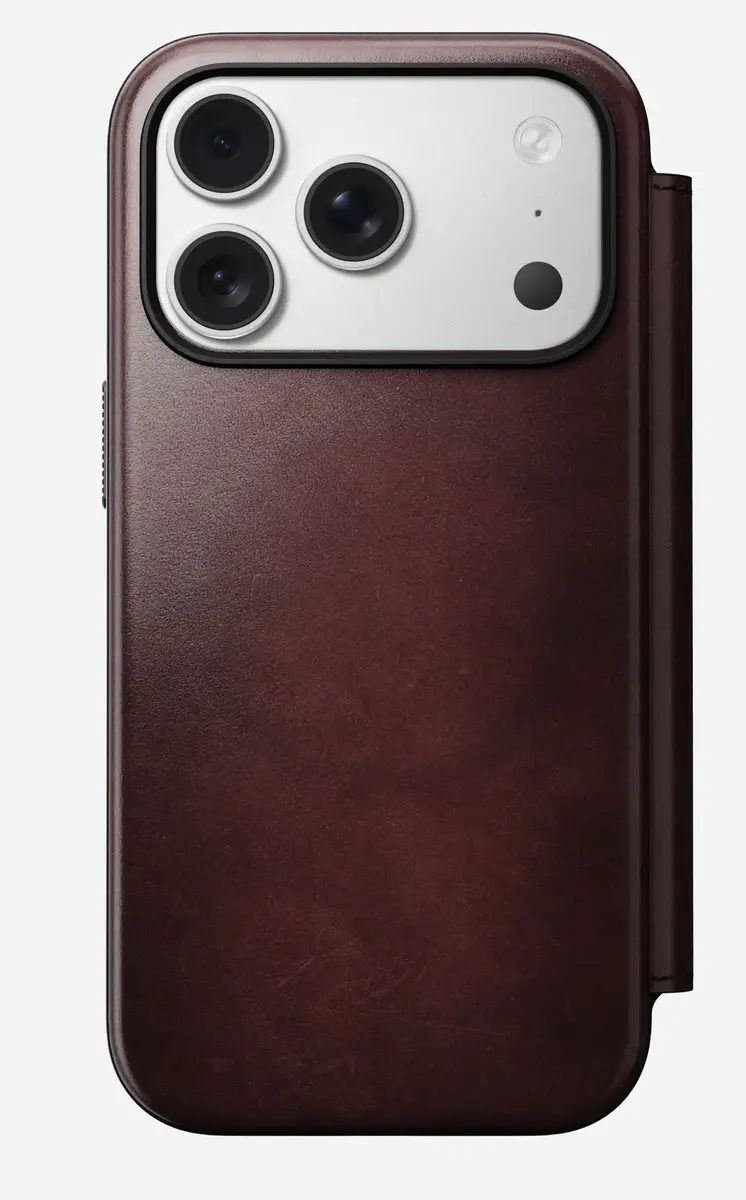 Nomad Modern Leather Folio vāciņš iPhone 17 Pro Photo 5