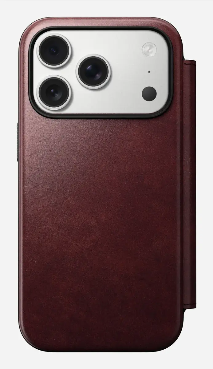 Nomad Modern Leather Folio vāciņš iPhone 17 Pro Photo 8