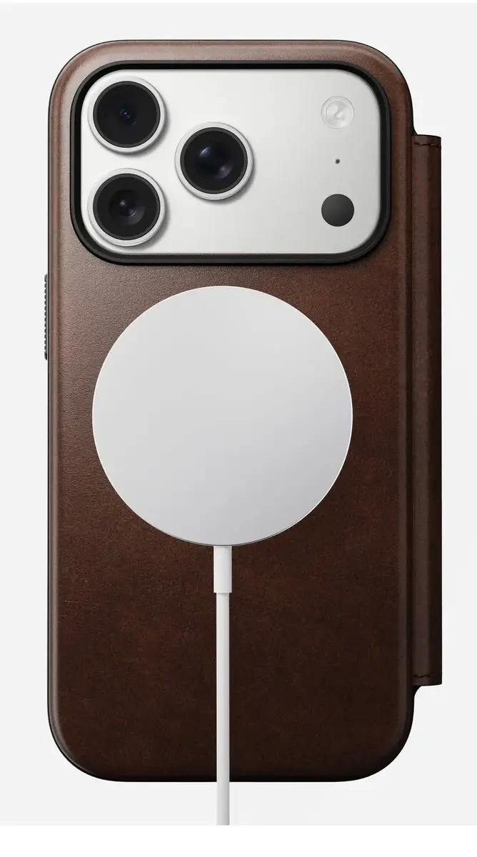 Nomad Modern Leather Folio — чехол для iPhone 17 Pro Photo 3
