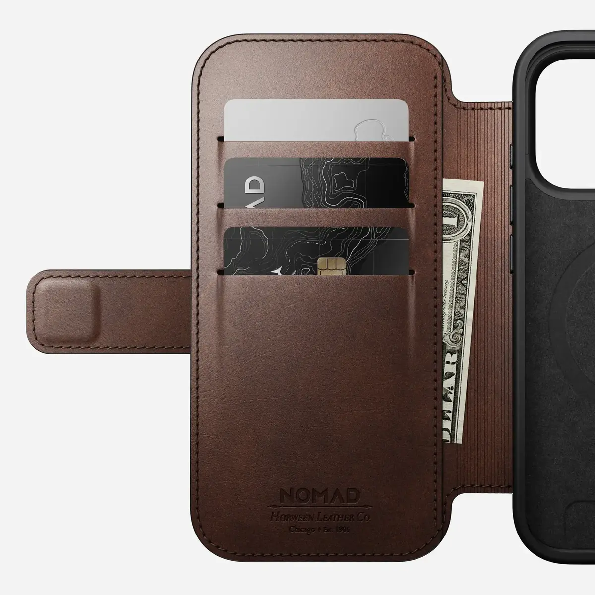 Nomad Modern Leather Folio — чехол для iPhone 17 Pro Photo 7