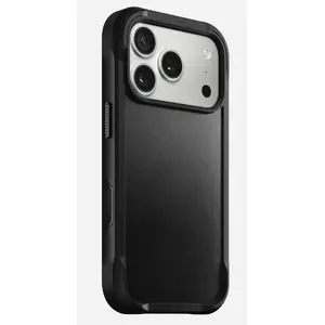 Mobile phone cover Nomad Rugged Leather Case for Apple iPhone 17 Pro, leather/TPU/PC/aluminium, fits 16 cm (6.3") screens, black