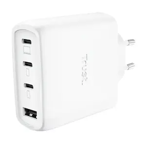 Зарядное устройство TRUST Maxo 65W для помещений, 3x USB-C, макс. 20 В, кабель 2 м, белое