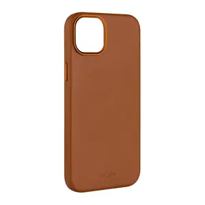Leather wallet case FIXED MagLeather for Apple iPhone 15, brown, 1 pc