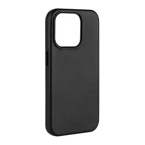 Leather cover FIXED MagLeather for Apple iPhone 15 Pro Max — genuine leather, black, for 6.7"