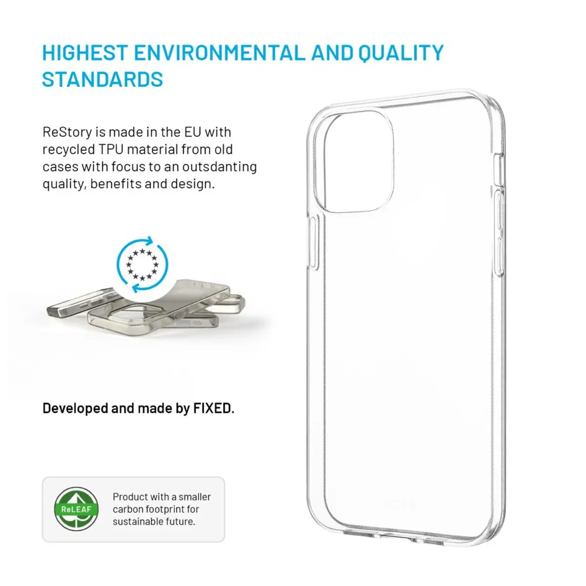 FIXED ReStory AntiUV TPU Back Cover for iPhone 12 / 12 Pro Photo 2